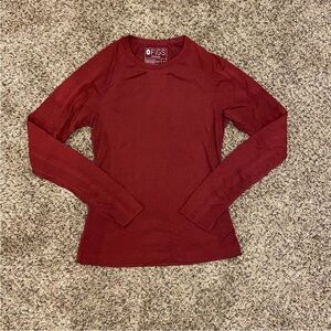 Medium Red Figs Salta Seamless Long Sleeve Top
